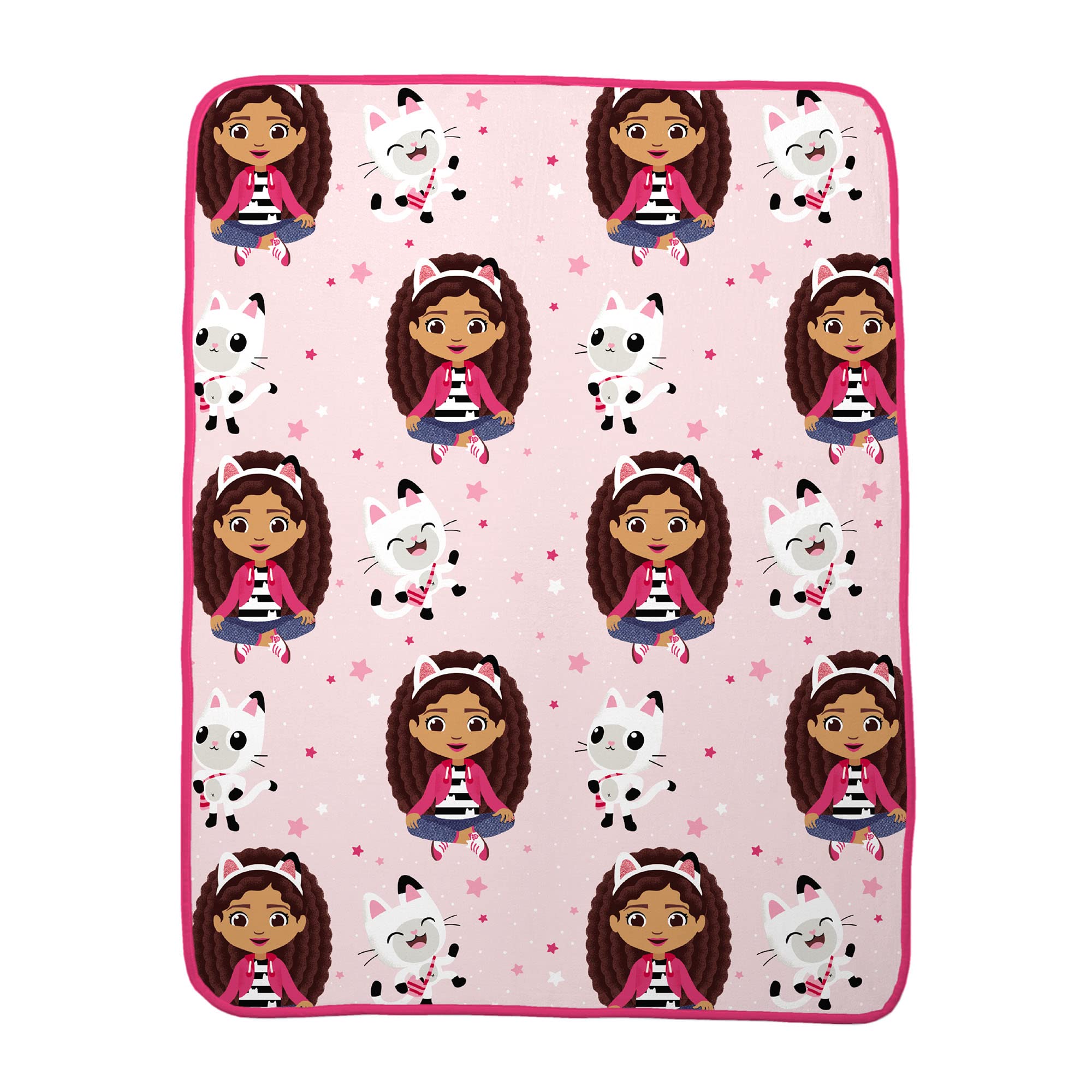 Franco Gabby'S Dollhouse Kids Bedding Super Soft Micro Raschel Throw, 46 In X 60 In, (Official Dreamworks Product)